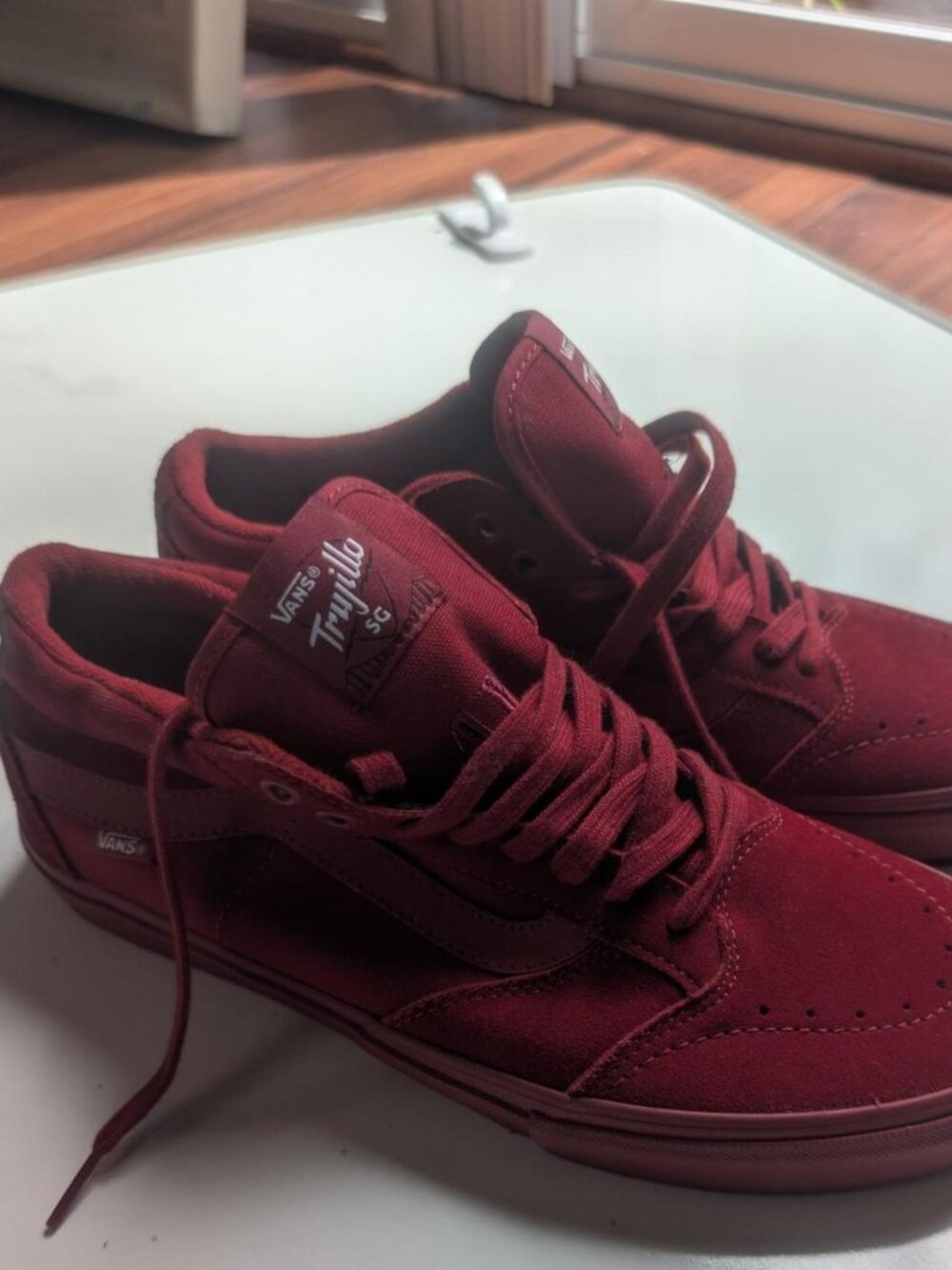 Vans Pro Trujillo Burgundy Sneakers Size US 11.5